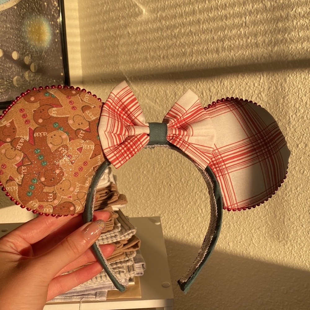 Handmade Disney Christmas Mickey/ Minnie Mouse ears